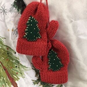 𝅺MINI Mittens Christmas Tree Decoration Red Ornament